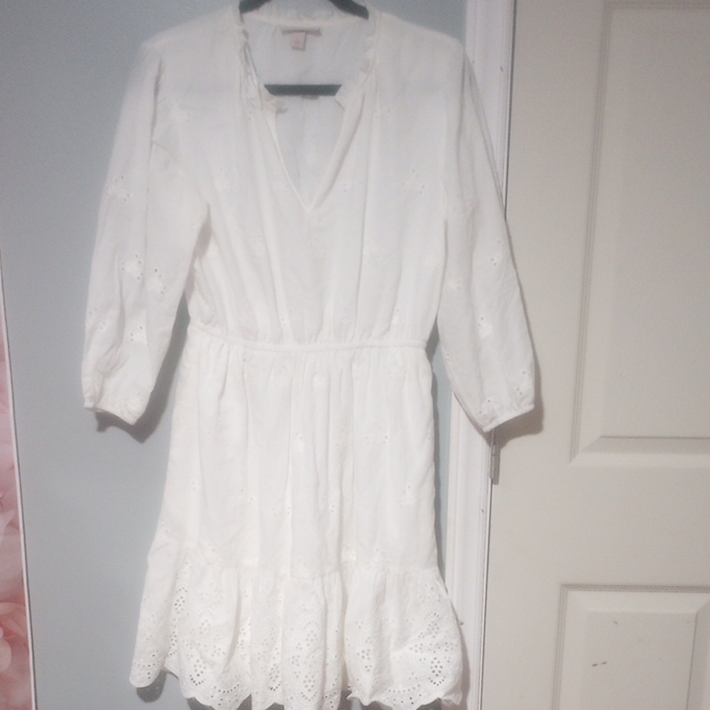 Knox Rose Cream Ruffle Dress